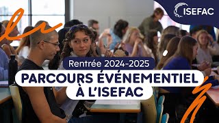 Isefac - Parcours Événementiel Rentrée 2024-2025