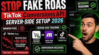 TikTok Conversions API Setup 2026 | Server-Side Tracking with Make.com (Fix Fake ROAS)