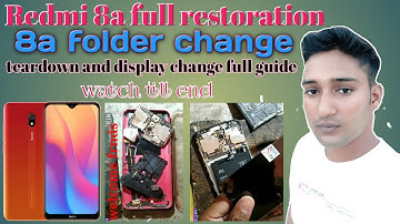 Redmi 8, 8a folder change| redmi 8a, display and touch replacement| 8a teardown, #8adisplay| Mr. SSM