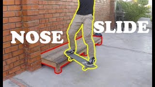 Learning How To NOSE SLIDE | Skate Progression