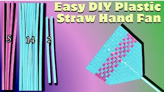 Cara Membuat Kipas Tangan dengan Sedotan Minuman.