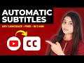 How to add auto subtitles in youtube any language  free  no 3rd party tools