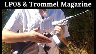 Trommel magazine of the LP08 Luger Artillery: shooting and history