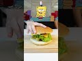 Get Ready To Flip This Krabby Patty!🍔 #food #spongebob #krabbypatty #burger