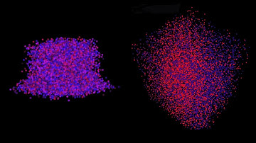OpenGL GPU Compute Shader Physics Gas and Sand Particle Simulation with Spatial Hashing