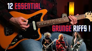 12 Essential GRUNGE RIFFS !