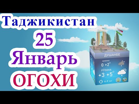 ⚡ Огохи ⚡ / 25 Январь 2023 / Душанбе / Хатлон / ГБАО / Согд