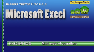 Microsoft Excel - Math order of operations
