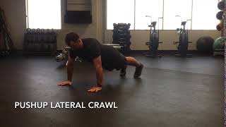 Pushup Lateral Crawl