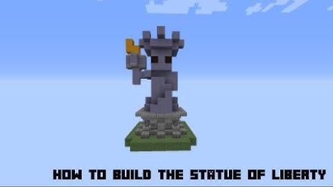 Minecraft Tutorial - How to Build the Statue of Liberty