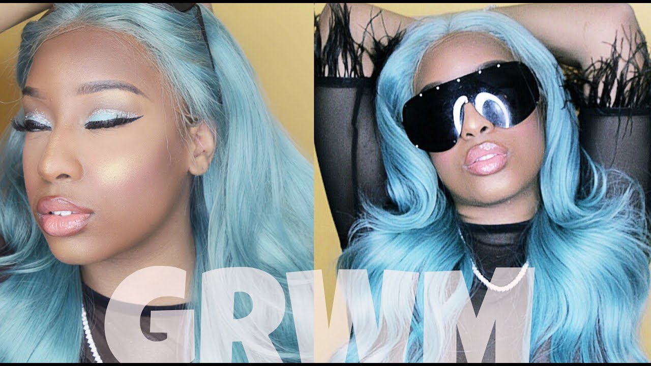 3. "Stunning Baby Blue Hair Ideas for Dark Skin Beauties" - wide 7