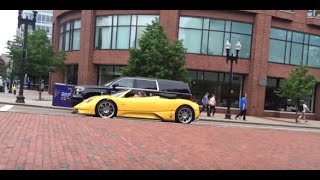 Pagani Zonda S Roadster driving on US streets HD @John-Irvine