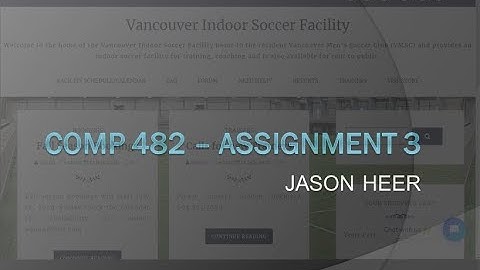 COMP 482 - Assignment 3: Video Presentation