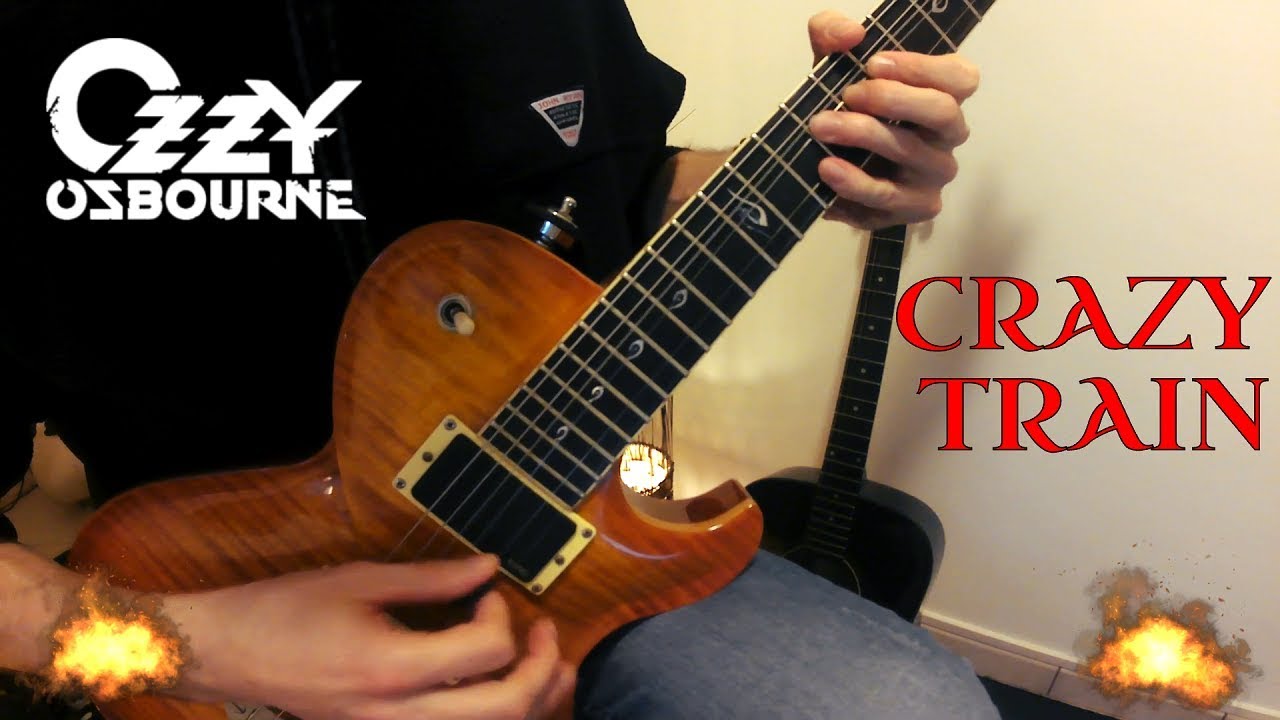 Ozzy Osbourne Crazy Train guitar solo cover YouTube