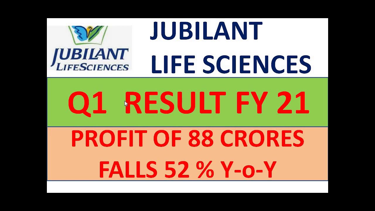 JUBILANT LIFE SCIENCES SHARE NEWS JUBILANT LIFE SCIENCE Q1 RESULT FY 21