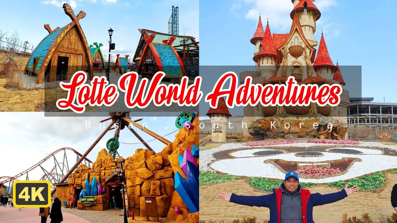 4K WALK LOTTE WORLD ADVENTURE , BUSAN SOUTH KOREA FEBRUARY 25, 2023 YouTube