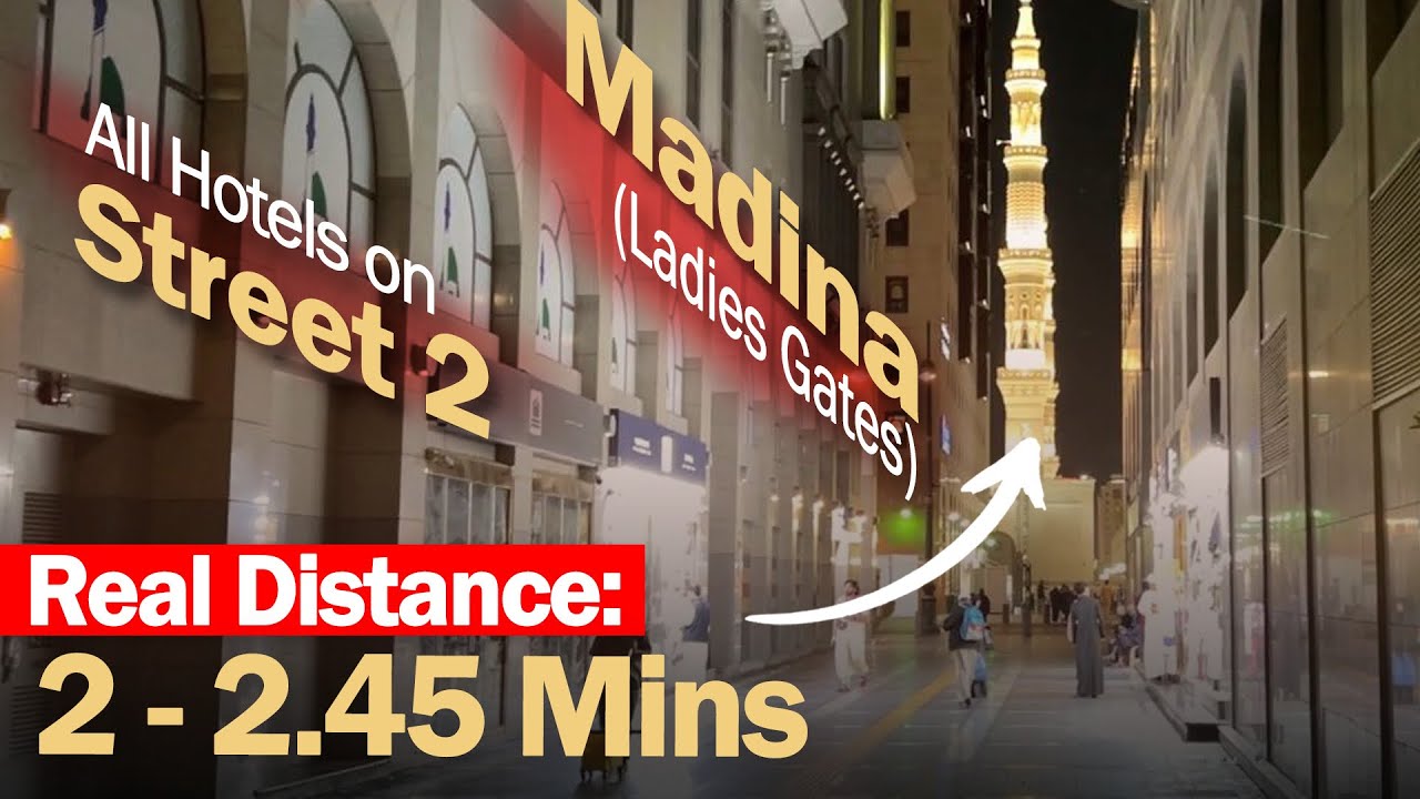 Madina Hotels near Ladies Gate on Street 2 - Less than 3 minutes walking distance from Haram