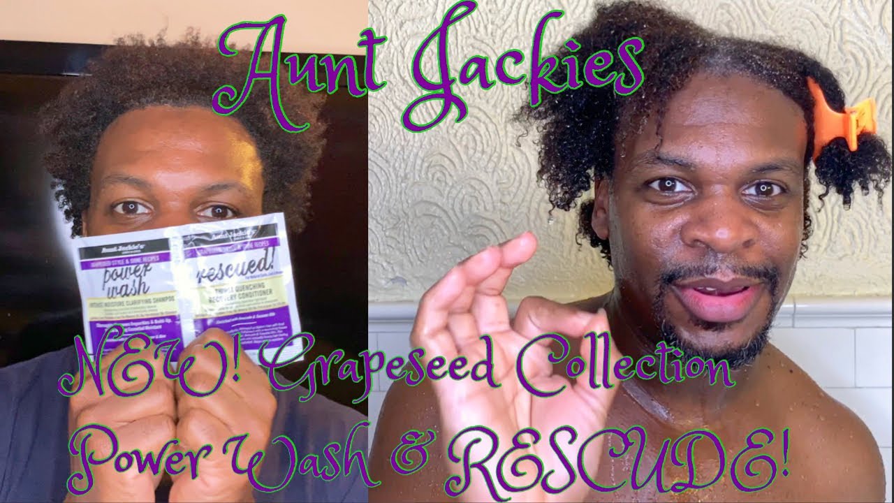 Aunt Jackie's Grapeseed Power Wash Shampoo 355 Ml + Conditioner 426 G & Shine Mist 120 Ml – Haarpflege-Set Für Intensive Feuchtigkeit & Glanz
