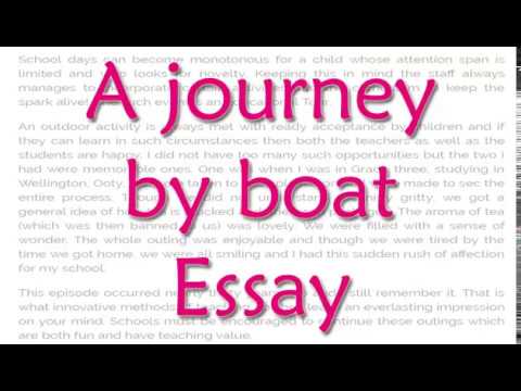 essay on journey in a boat