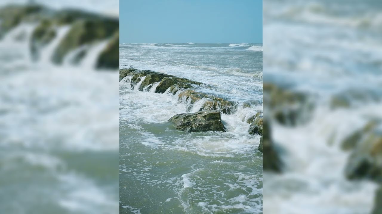 🌙 3 Hours Relaxing Ocean Waves at Night | Sleep Instantly | Anxiety & Insomnia Relief