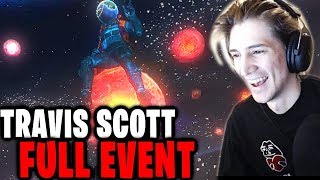 xQc Reacts to the Travis Scott Fortnite Concert! | Astronomical Full Event! | xQcOW