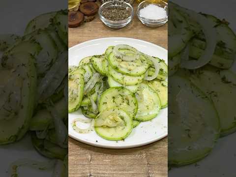 Кабачки летом НЕ ЖАРЮ, НЕ ПЕКУ! Готовлю только так! МИНУТНАЯ ВКУСНОТА #recipe #cooking #food #shorts