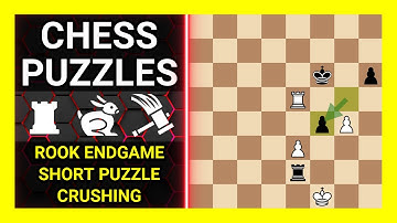 Chess Puzzles to Practice. Themes: Rook endgame, Short puzzle, Crushing. Learn Chess