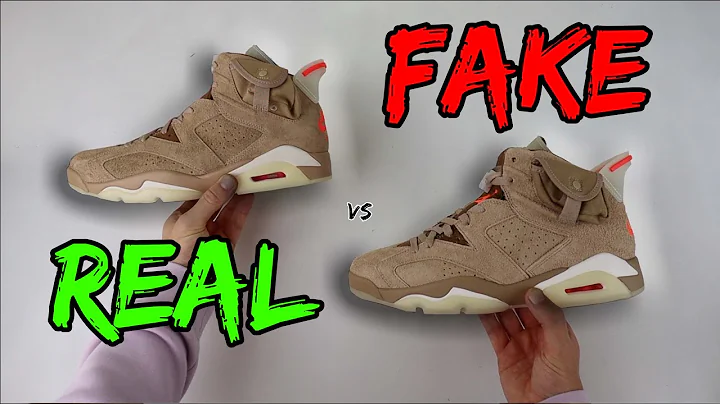 REAL VS FAKE! NIKE X TRAVIS SCOTT AIR JORDAN 6 BRITISH KHAKI COMPARISON!