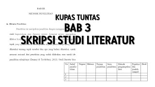 BAB 3 SKRIPSI STUDI LITERATUR