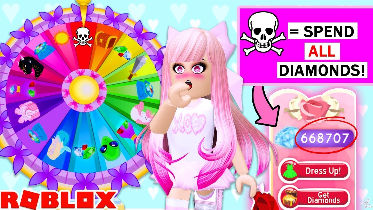 Royale High Mystery Wheel Controls What I Buy For A Day Roblox