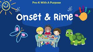 Onset and Rime Learning Video- Preschool and Kindergarten Learning
