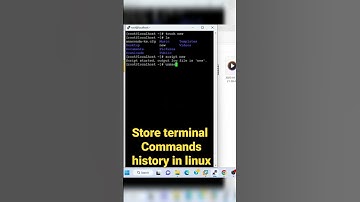 save history of commands in terminal of linux #command #newvideo #tricks #programming khusumasha