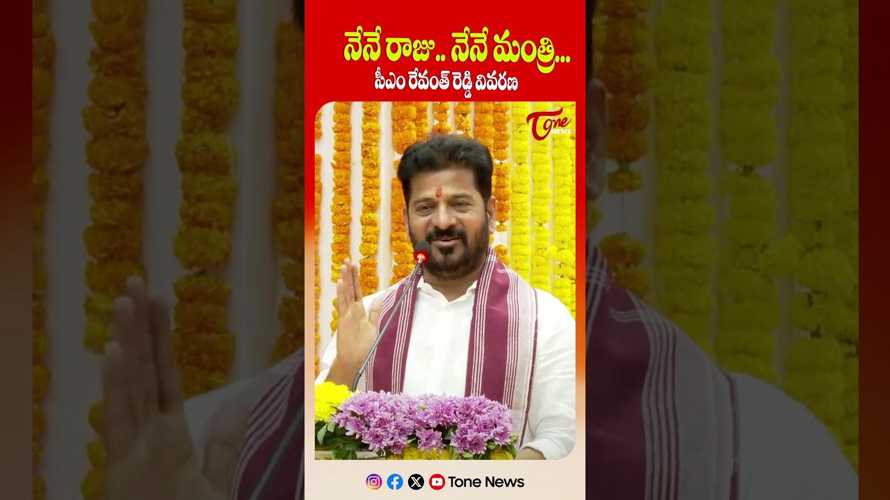 నేనే రాజు.. నేనే మంత్రి... | CM Revanth Reddy Reacts to Criticism | Tone News 