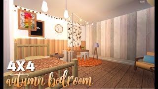 ROBLOX | Bloxburg: 4x4 Autumn Bedroom | 10k | doveliaa