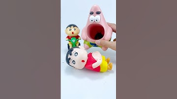 Satisfied Unboxing and Crayon Shin and Patrick Star 🤩Reviews Toys Video Relaxing #patrick #shinchan