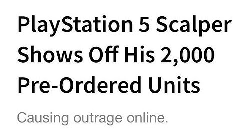 PS5 Scalpers are getting worse!