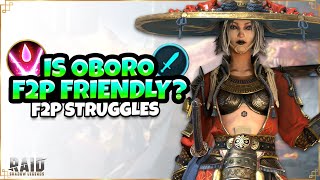 How do I build a STRONG Oboro as a F2P Player | Raid Shadow Legends