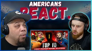 AMERICANS REACT TO THE TOP 10 MOST FEARED RUGBY PLAYERS EVER! BIGGEST HITS || REAL FANS SPORTS