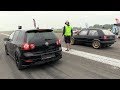 740HP VW Golf 5 R32 Turbo vs 735HP VW Golf 2 R32 Turbo 4Motion