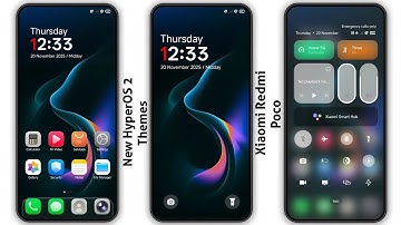 3 New HyperOS 2 control centre Themes for Xiaomi,Redmi,Poco | 3 Best HyperOS 2 Themes