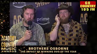 2023 ACM Awards: The difference the Duo honor has made for Brothers Osborne