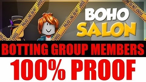 ROBLOX 100% PROOF BOHO SALON USES BOTS
