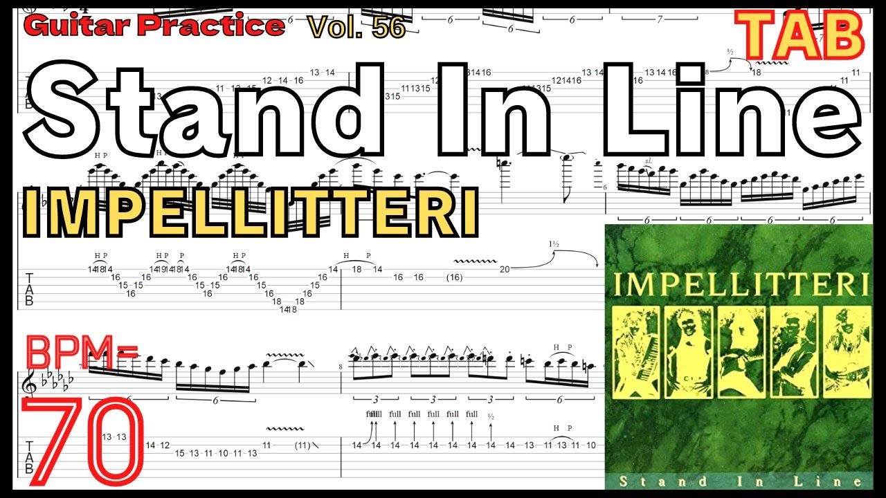バンドスコア　IMPELLITTERL  stand in line With TAB】Impellitteri - Stand In Line Cover【弾いてみた】 - YouTube