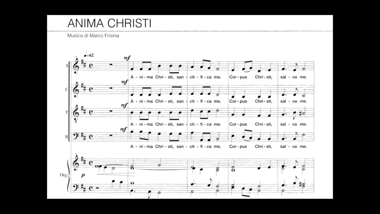 Anima Christi - Marco Frisina (Baixo)