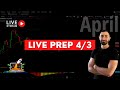 Options Trading Live Prep: 4/3 | Focused Trades