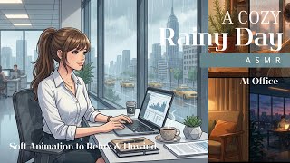 Part 3️⃣ Rainy Day at Office- 🌧️ Inspired by quiet life & soft moments💫 Subscribe  screenshot 2