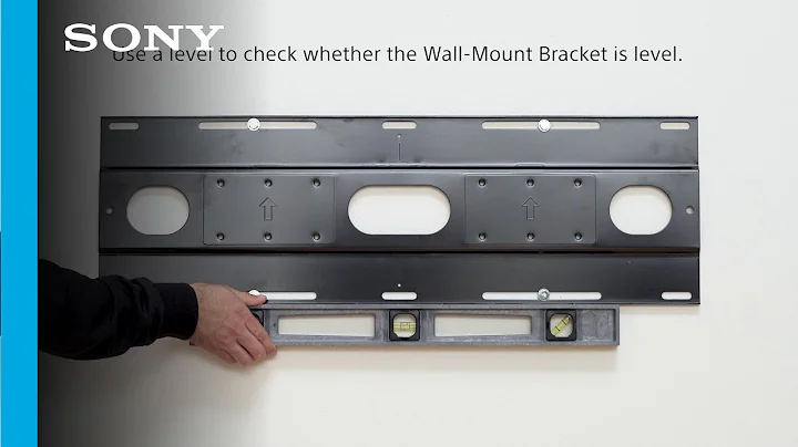 Setup Guide | How to wall mount your Sony BRAVIA OLED MASTER SERIES A9G TV with the Sony mount.