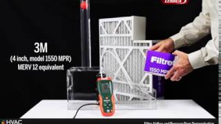 Filter Airflow and Pressure Drop Demo