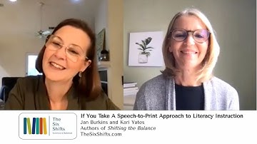 If You Take A Speech-to-Print Approach to Literacy Instruction