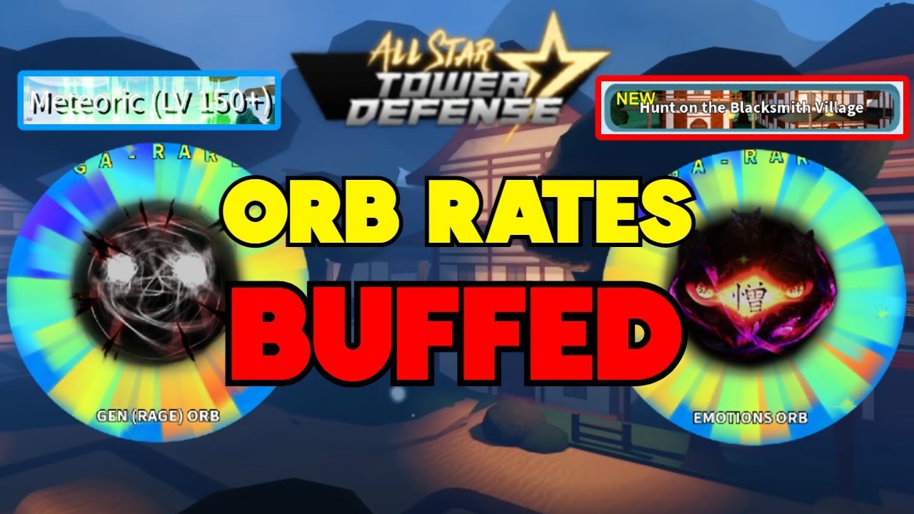 UPDATED] RANKING ALL ORBS in Roblox All Star Tower Defense! 